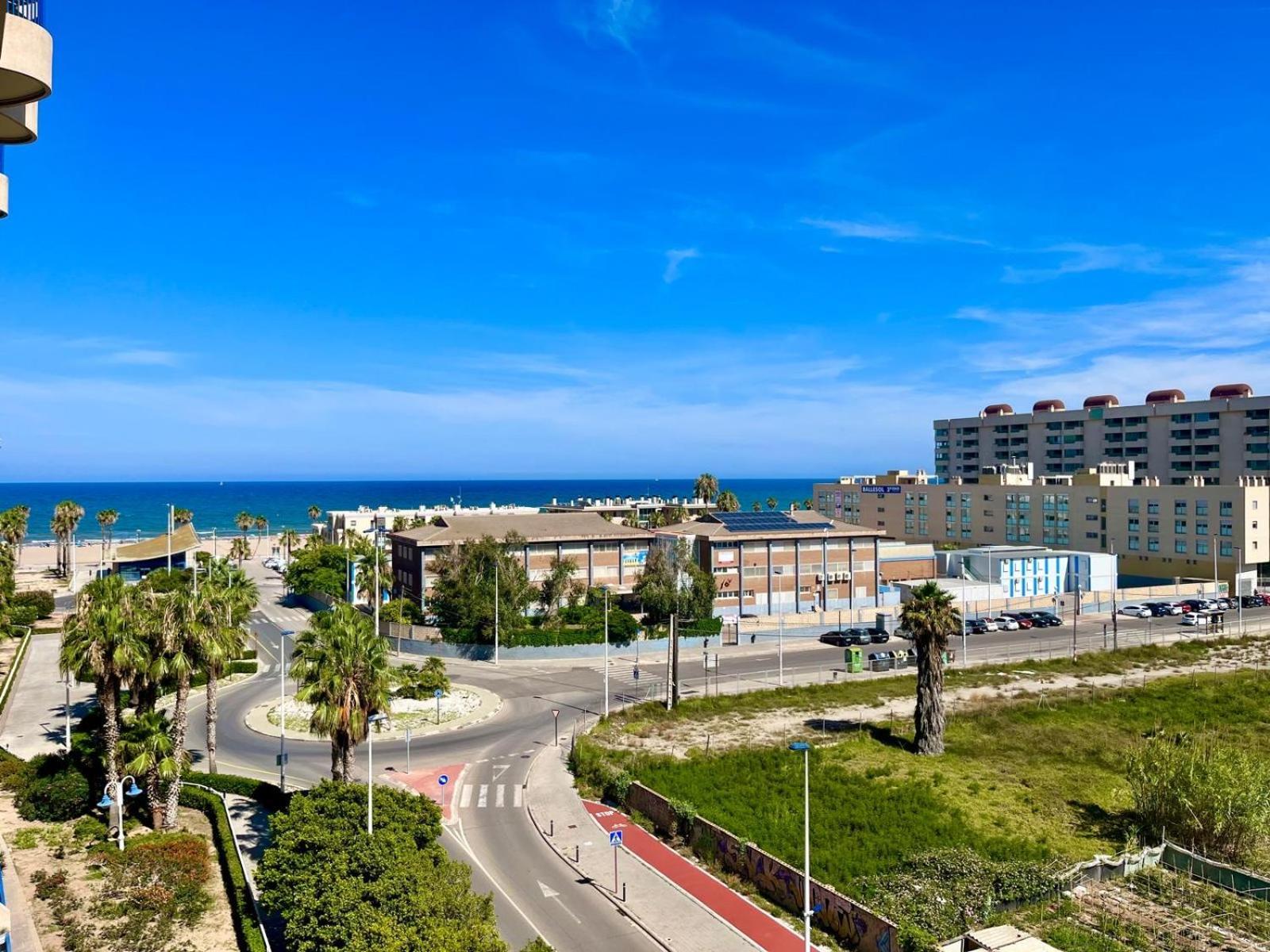 Blue Beach Apartment+Oceanview+Private Parking Valencia Eksteriør bilde