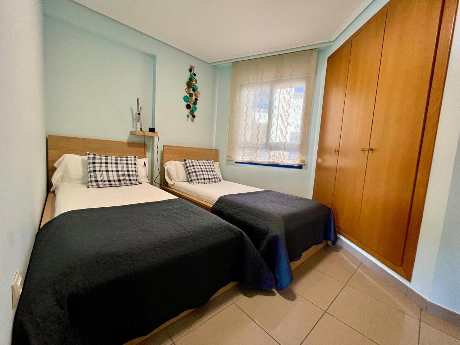 Blue Beach Apartment+Oceanview+Private Parking Valencia Eksteriør bilde