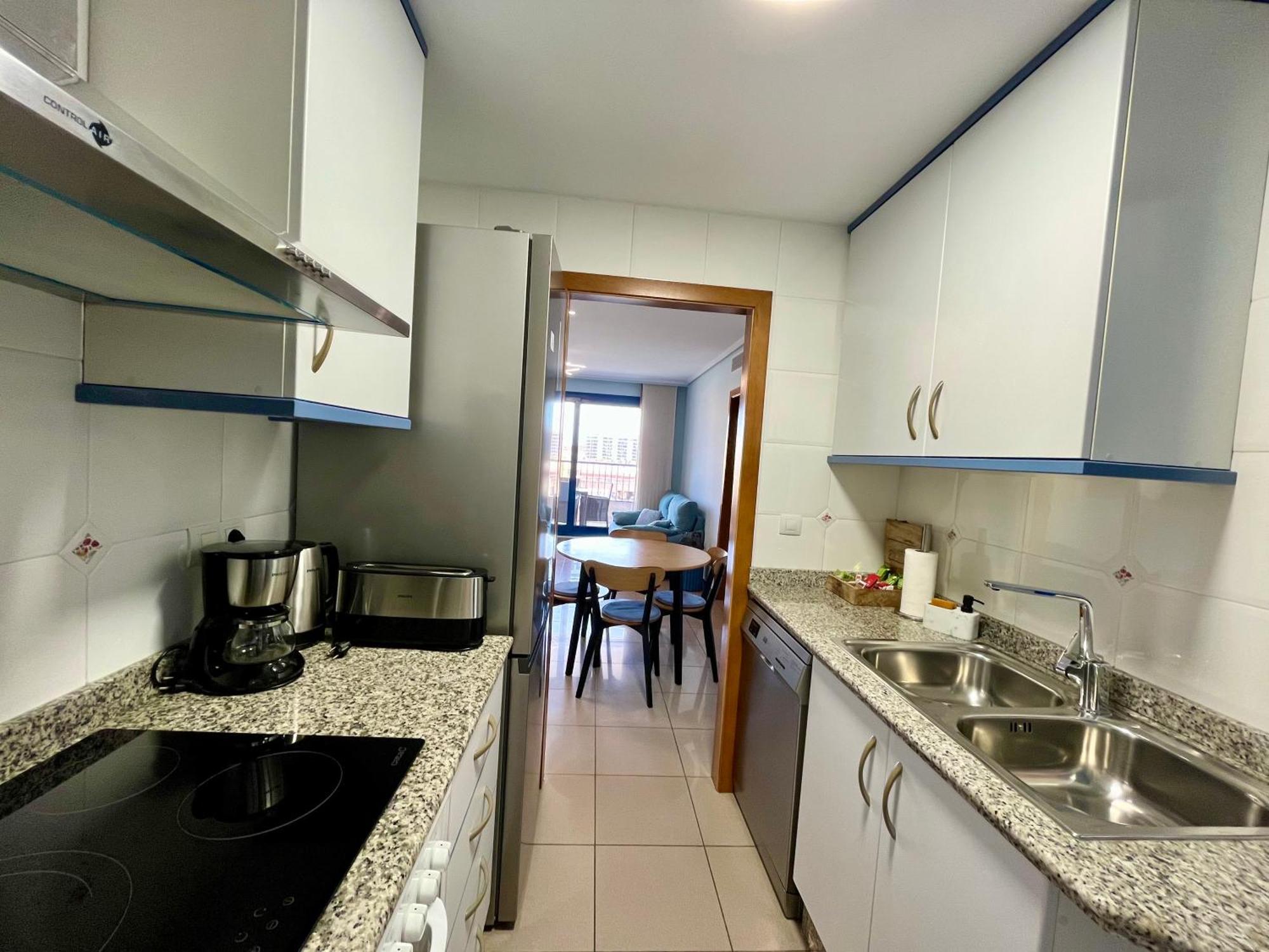 Blue Beach Apartment+Oceanview+Private Parking Valencia Eksteriør bilde